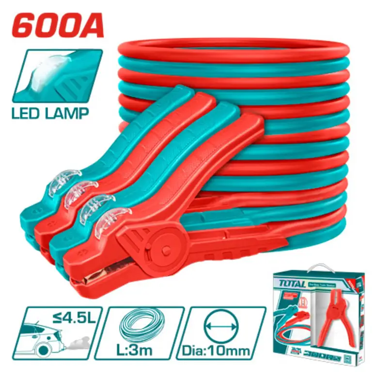 كبل اشتراك سيارة 600A 10mm-3M     PBCA16008L توتال 