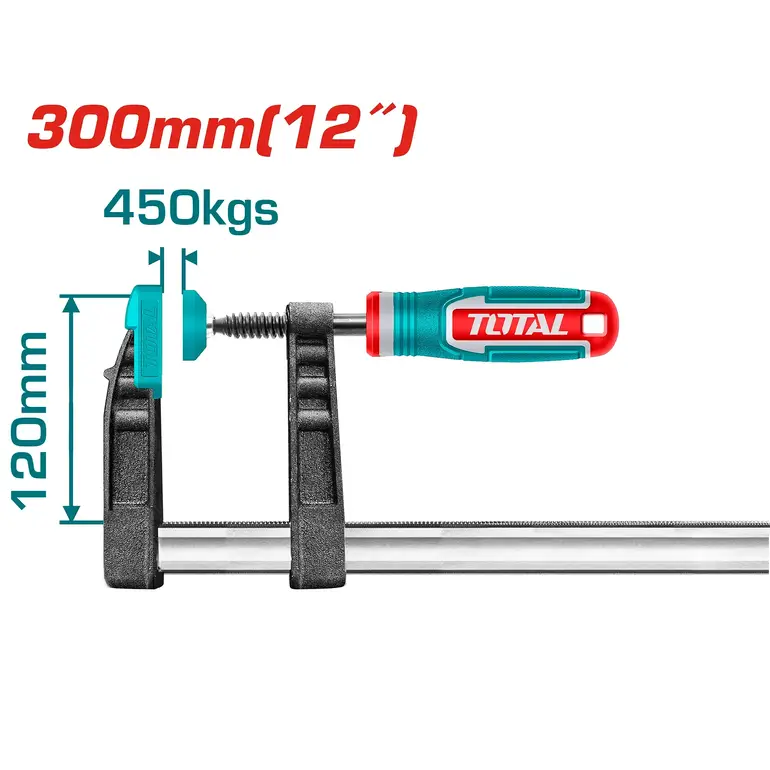 مربط نجار يد ربر 300mm     THT1321201 توتال 