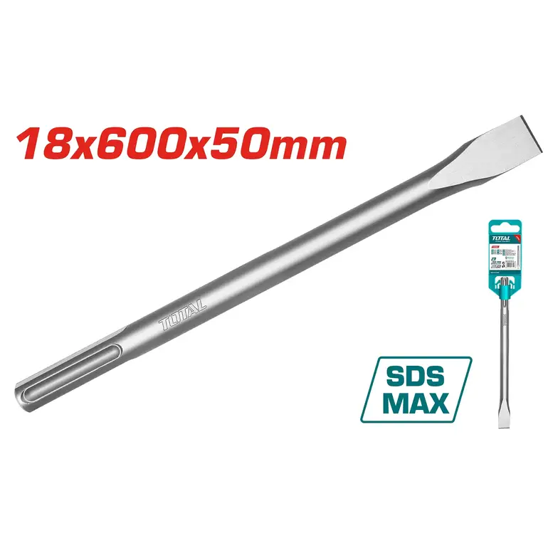 ازميل تكسير 18X600X50mm SDSPMAX عريض    TAC15221832 توتال 
