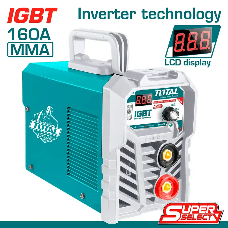 ماكينة لحام انفرتر 160A  MMA الكترونية   TW21602 توتال 