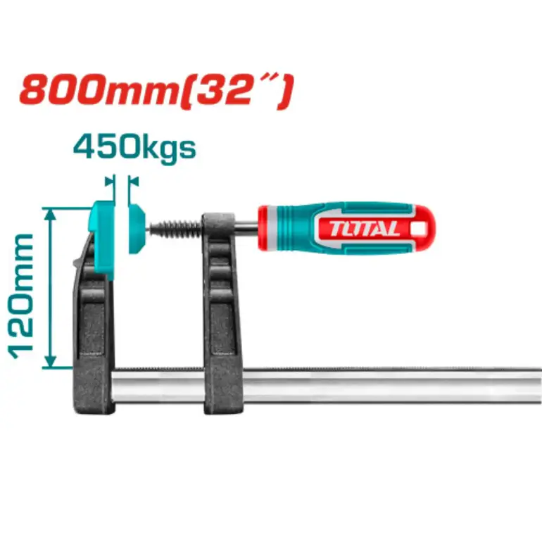 مربط نجار يد ربر 800mm     THT1321204 توتال 