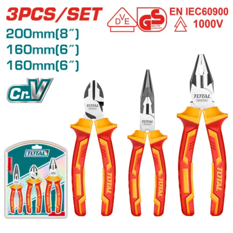 طقم زرادية يد معزول  3PCS/SET    THT2K0302 توتال 