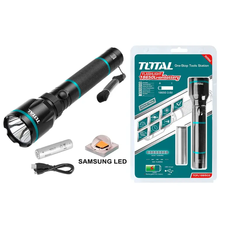 كشاف يد ليد بطارية 450 Lumens     TCFL1865051 توتال 