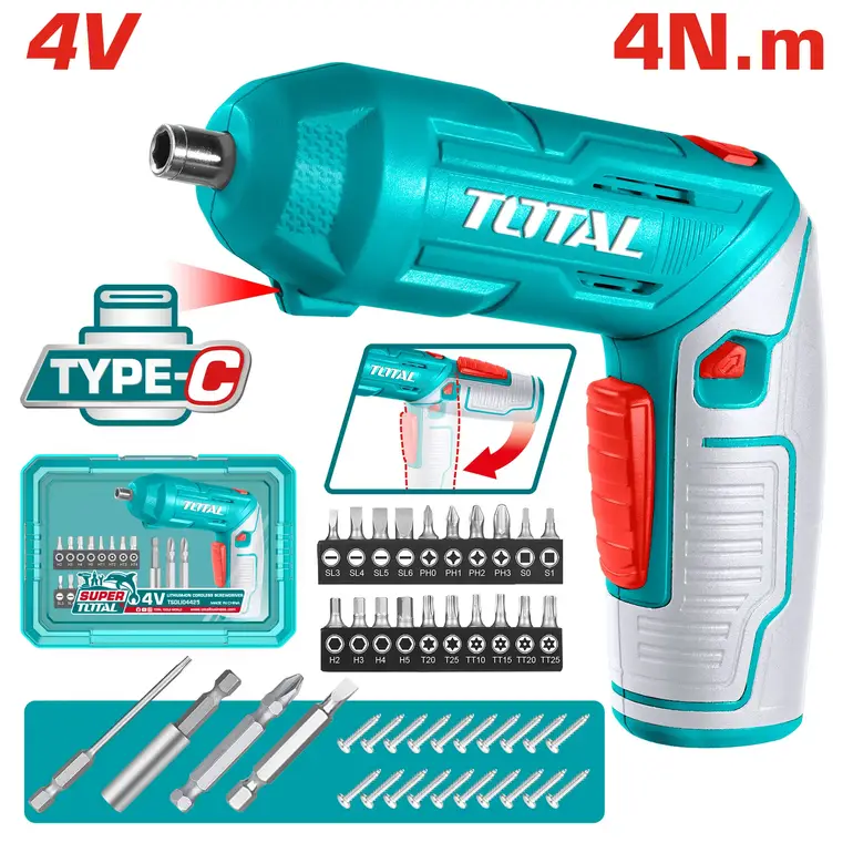 مفك شد على بطارية 4V 24PCS/SET    TSDLI04425 توتال 