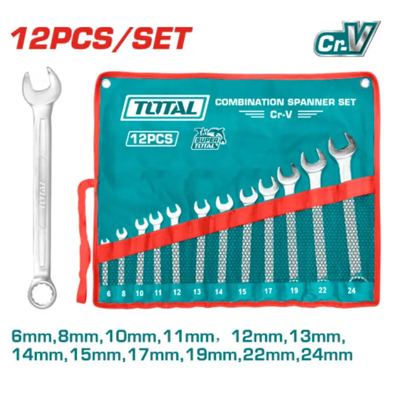 طقم مفتاح مشترك  12PCS/SET    THT1022121 توتال 