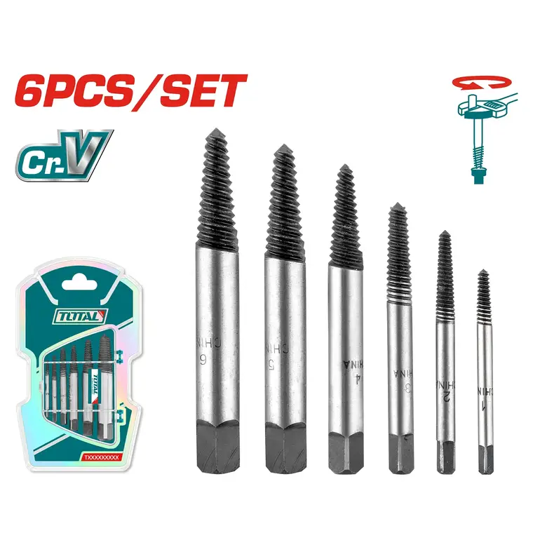 طقم ريش سن عكسي  5PCS/SET    TACSE0061 توتال 
