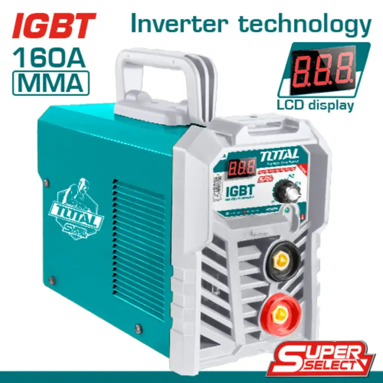 ماكينة لحام انفرتر 160A  MMA الكترونية   TW21602 توتال 