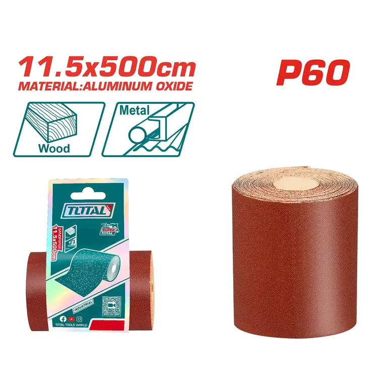 ورق صنفرة رول 11.5X500cm  P60   TAC06065 توتال 