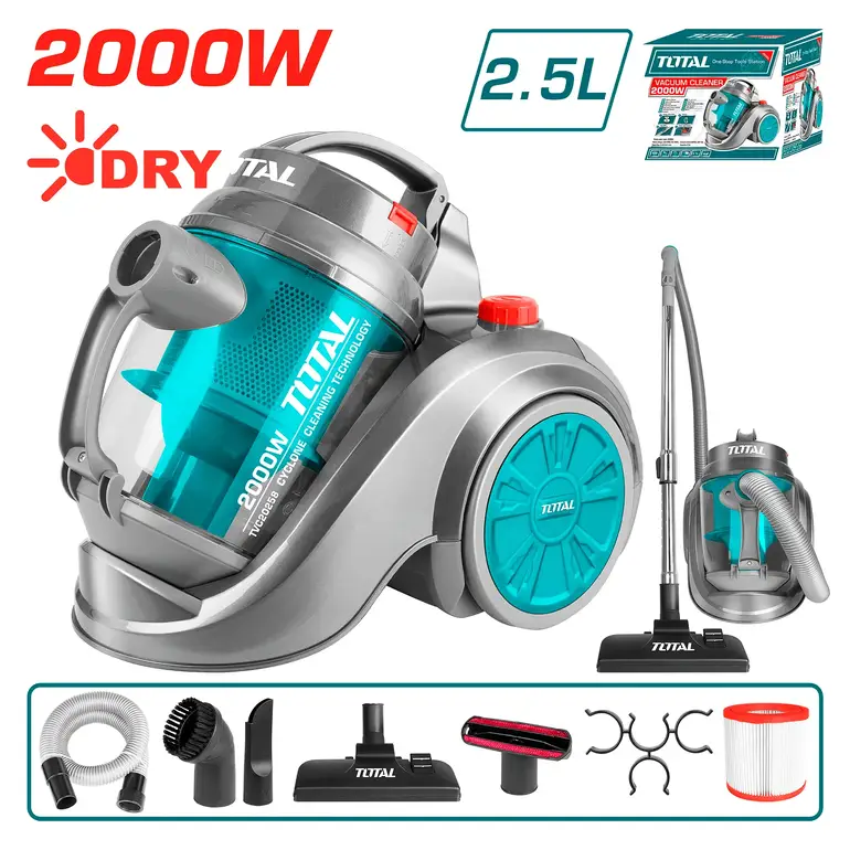 مكنسة كهربائية 2000W 2.5L    TVC20258 توتال 