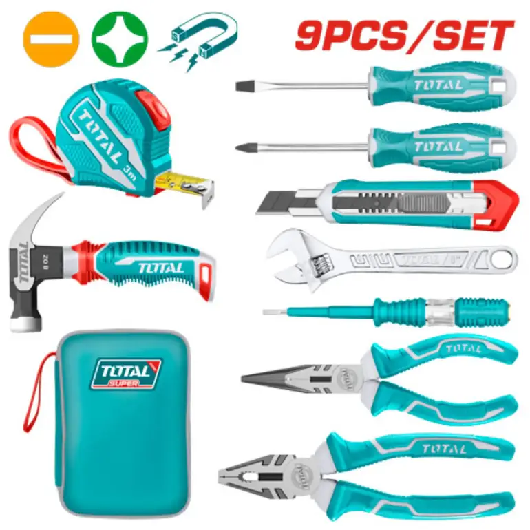طقم عدة شنطة قماش  9PCS/SET    THKTHP90097 توتال 