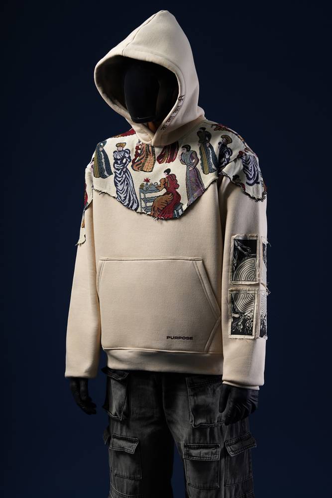 HUMAN JACQUARD HOODIE