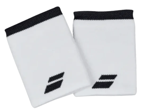 Babolat Short Wristbands (Pack x 2) White