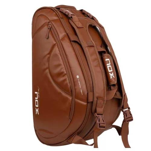 nox pro series padel racket bag camel
