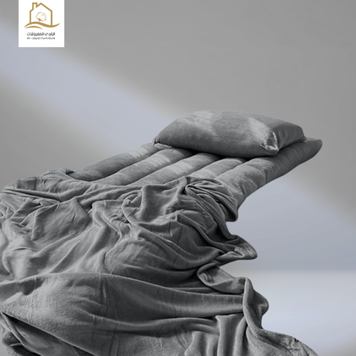 بكج ضيافه اربع قطع - رمادي غامق