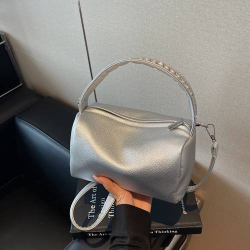 Simple crossbody cylindrical bag