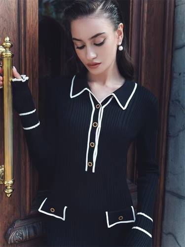 Slim knit dress