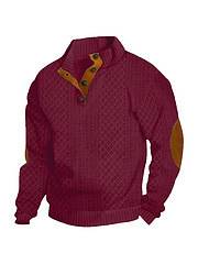 Men's Jacquard Knit Sweatshirt