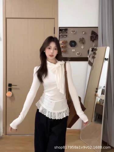 Tie-neck undershirt