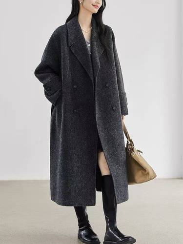 Double-faced wool coat