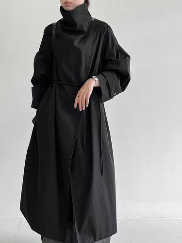 معطف ترنش بياقة عالية