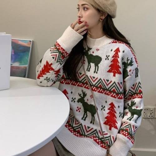 long-sleeved wool sweater