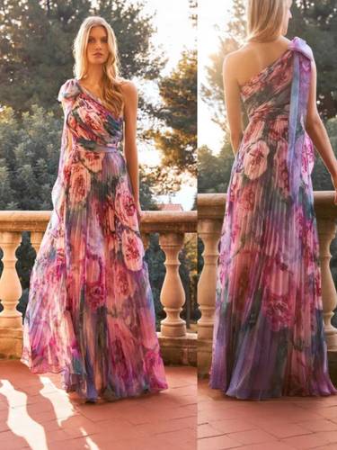 Printed long dress