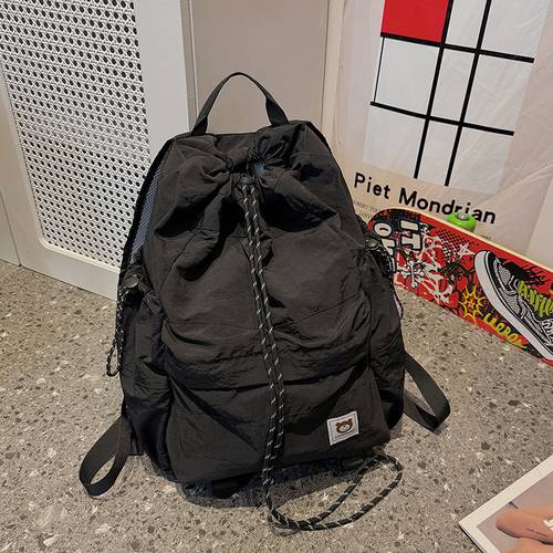 Drawstring bucket bag