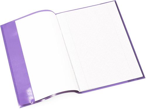 هيرما غلاف كتاب تمارين شفاف مقاس A4، مصنوع من بلاستيك متين وقابل للمسح وسهل الارتداء للمدرسة، ارجواني، 7496
