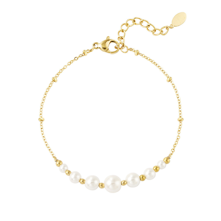 LULU PEARL BRACELET - Gold