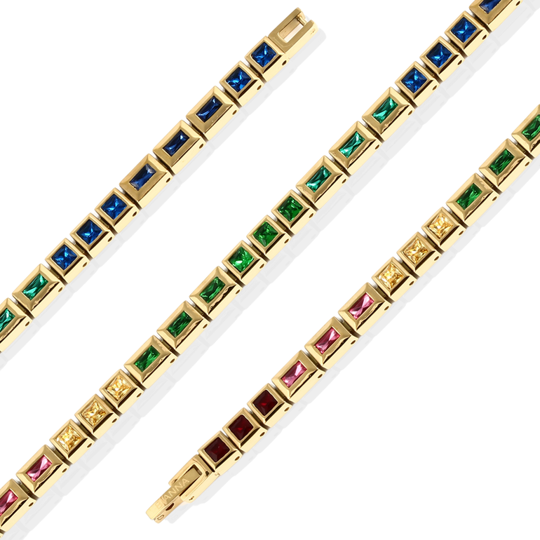 SERENITY RAINBOW TENNIS BRACELET - Small