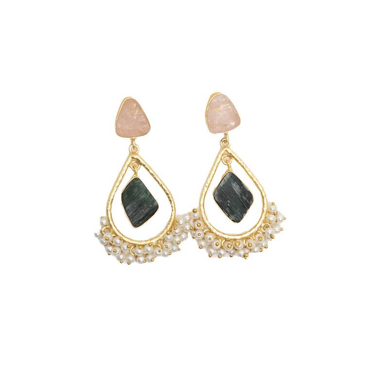 ALESSIA EARRINGS - Drak Green