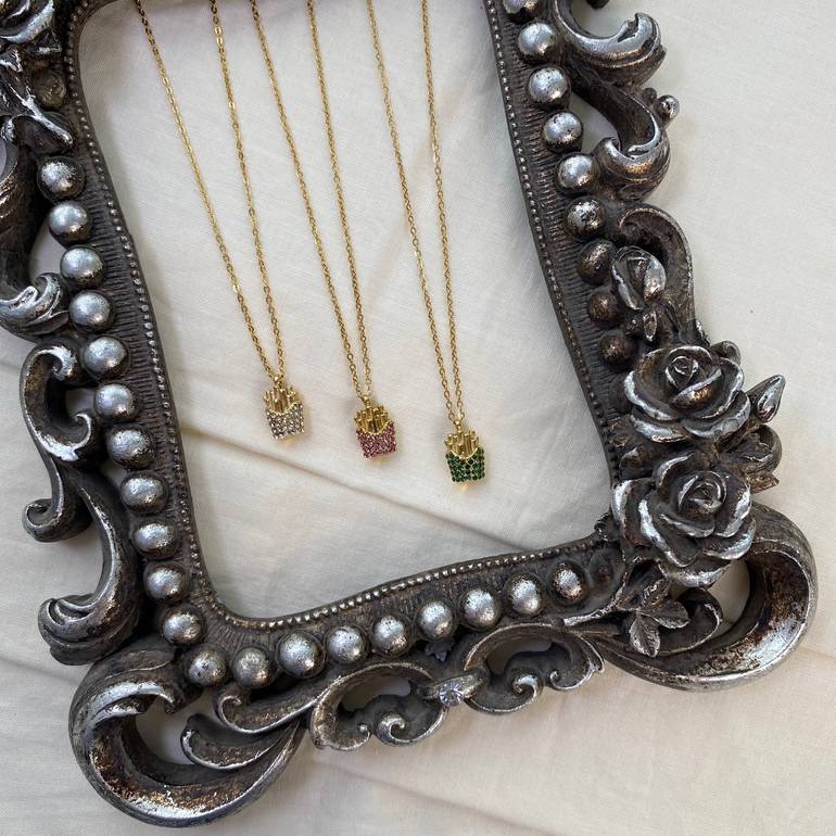 FIRSEY NECKLACE & EARRINGS - EARRINGS - GREEN