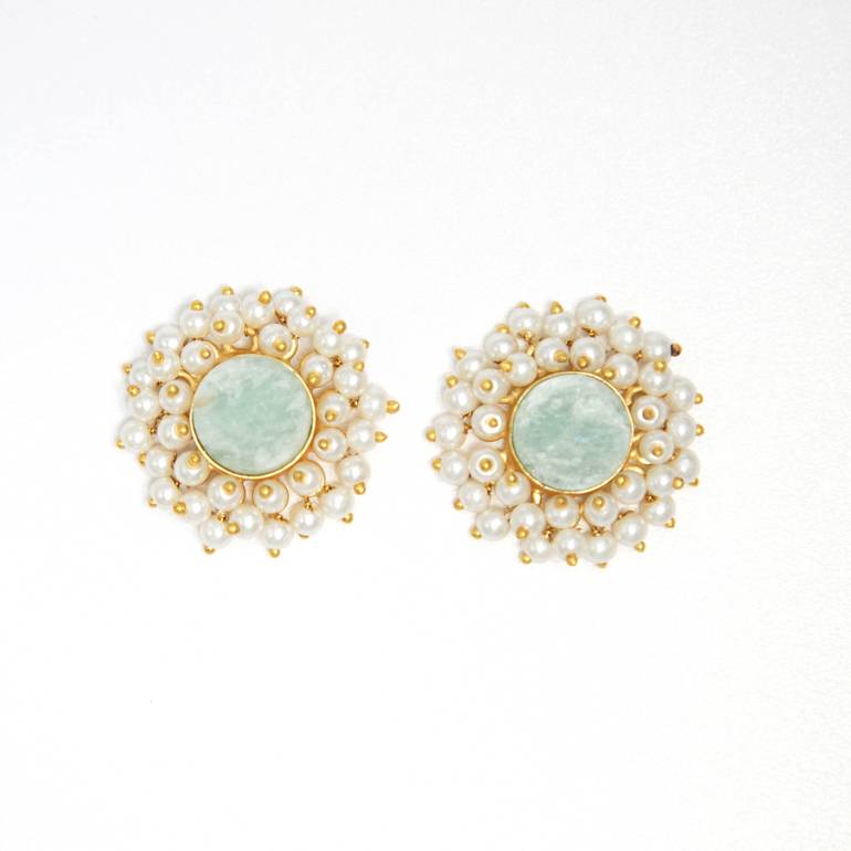 ELISAR LIGHT BLUE EARRINGS AND NECKLACE - NECKLACE