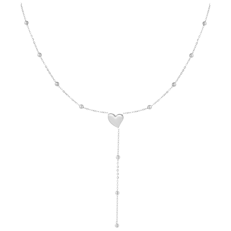 MELAF HEART  NECKLACE  - Silver