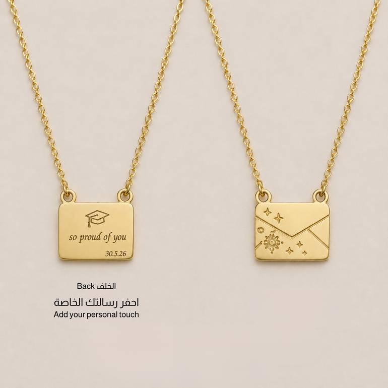 LOVE LETTER NECKLACE - Silver