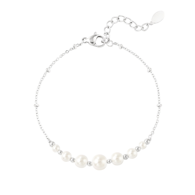LULU PEARL BRACELET - Silver