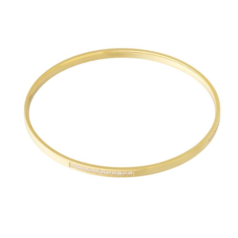 FINE STRIP BANGLES STAINLESS STEEL - GOLD