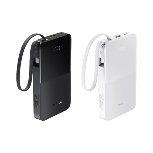 Baseus Enerfill Bipow 2 Pro 10000mAh 22.5W Power Bank with Built-in Cable & Digital Display –