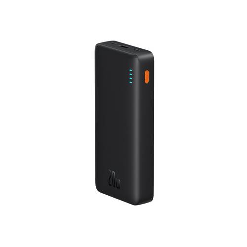 باور بانك Airpow بيسوس 20000 امبير 20W منفذ USB و منفذ مايكرو و منفذ تايب سي - اسود