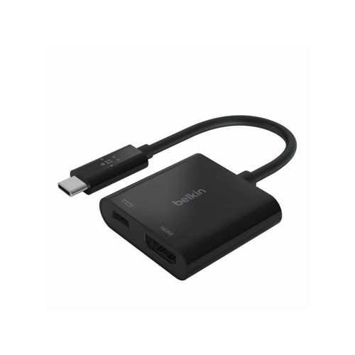 محول USB-C إلى HDMI + مخرج شاحن type - C - بيلكن