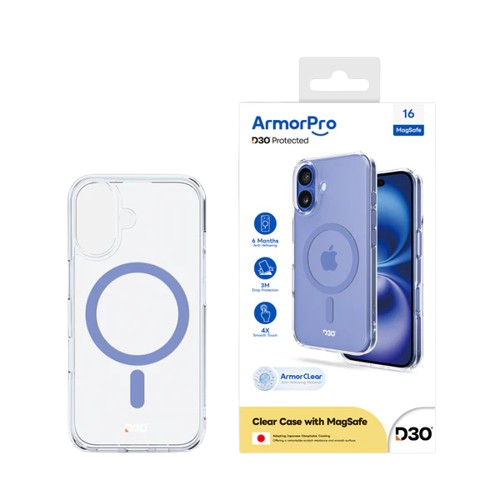 كفر 16 عادي D3O ArmorPro شفاف - ماك سيف أزرق