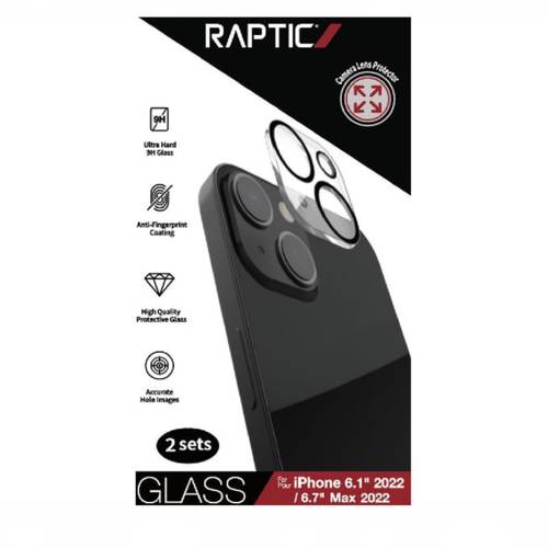 حماية عدسات شفاف ايفون 14 من Raptic