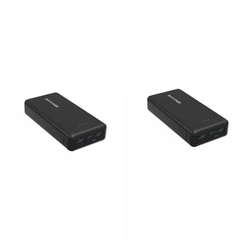 بكج 2 باور بانك 20K بقوة 15W منفذين USB منفذ PD راف بور