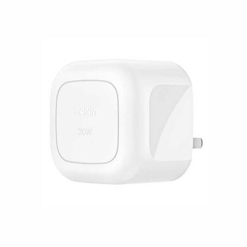 شاحن جداري بيلكن بمنفذ USB-C بقوة 30 واط – أبيض