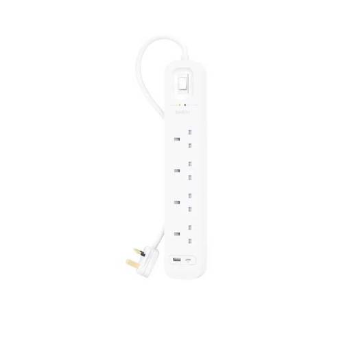 توصيلة كهربائية 4 منافذ منفذ PD منفذ USB من ‏Belkin 