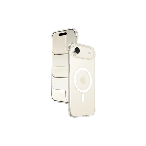 Clear protective case for iPhone 17 (Air), no edges, MagSafe White