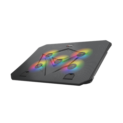 قاعدة تبريد للابتوب 5 مراوح MEETION CP3030 بإضاءة RGB وقابلة لتعديل الارتفاع