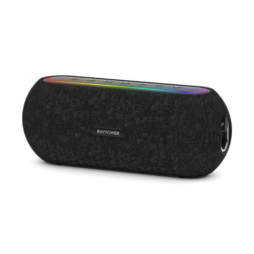 مكبر صوت بلوتوث محمول RAVPower Pro صوت ستيريو 35 واط مع إضاءة RGB