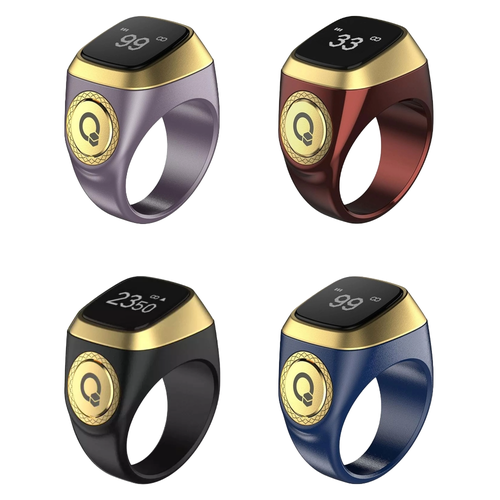 خاتم التسبيح الذكي iQIBLA Zikr Ring E01 مقاس 20mm