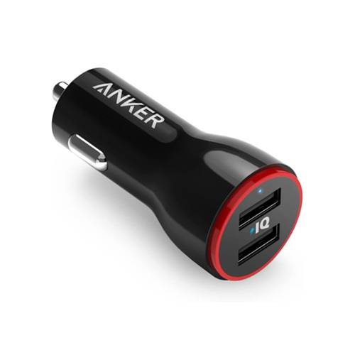 فيش سيارة 24W منفذين USB من Anker